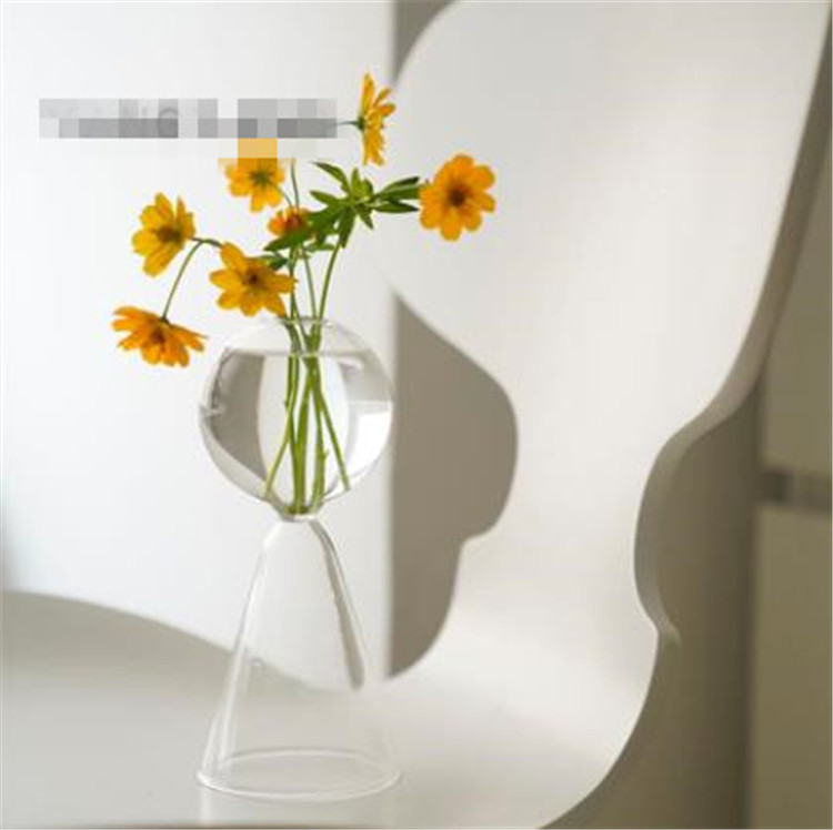 INSスタイル ガラス ホーム シンプル デスクトップ オーナメント 花瓶 装飾 ギフト リビングルーム
