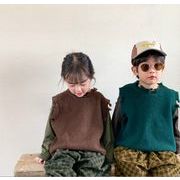 人気新作  子供服  純色   キッズ服 韓国風子供服 トップス  可愛い  チョッキ   長袖 男女兼用80-130CM