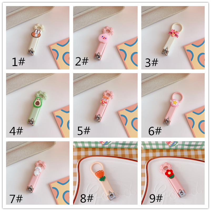 ホワイト/ピンク 爪切り 滑り止め付き 女の子のツメキリ 爪切り つめきり ピンク 子供 キッズ 大人 ネイル