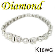 1-2204-02003 AZDG ◆  K18 ホワイトゴールド ダイヤモンド 0.83ct  ブレスレット