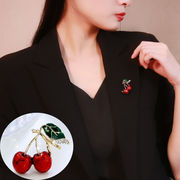 韓国2022年新作ファッションフルーツブローチ女性かわいい桜ブローチピン