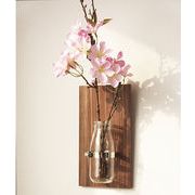 木製 壁掛け ガラス 装飾 クリエイティブ 牧歌的なスタイル 花瓶 ファッション