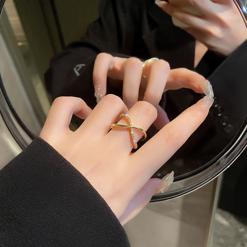 即納　ビジューリング指輪ラインリング指輪韓国ファッションリング指輪韓国アクセサリー指輪