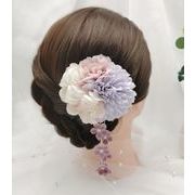 【YAYA】髪飾り　 浴衣　ヘアアクセサリー  和装 　花　 クリップタイプ　結婚式