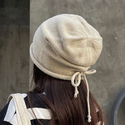 帽子　ニットキャップ　無地　レディース　ファッション　韓国風　秋冬　4色