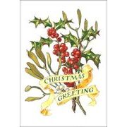 ミニグリーティングカード クリスマス「ヒイラギ」メッセージカード