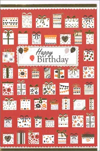 グリーティングカード 誕生日/バースデー「プレゼント」メッセージカード