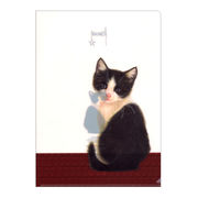 A4クリアファイル トゥイネン「フランシャンの子猫」書類入れ 猫 アート 楽譜