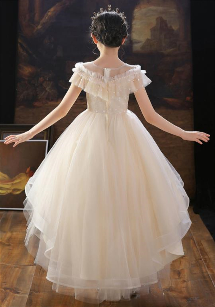 モデルはあなたです INSスタイル キッズドレス フォーリンスタイル ピアノ 宴会場 プリンセスドレス