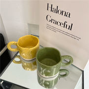 INS 人気 創意撮影装具  置物を飾る  シンプル  グラス コーヒーカップ   ウォーターカップ  朝食カップ