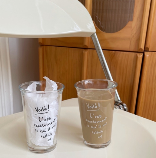 INS 人気 創意撮影装具   コーヒーカップ インテリア  ウォーターカップ  グラス  置物を飾る 2色