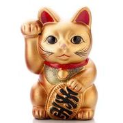 【ご紹介します！安心の日本製！人気のクラフトマンハウスの招き猫】レトロ招猫（金）626