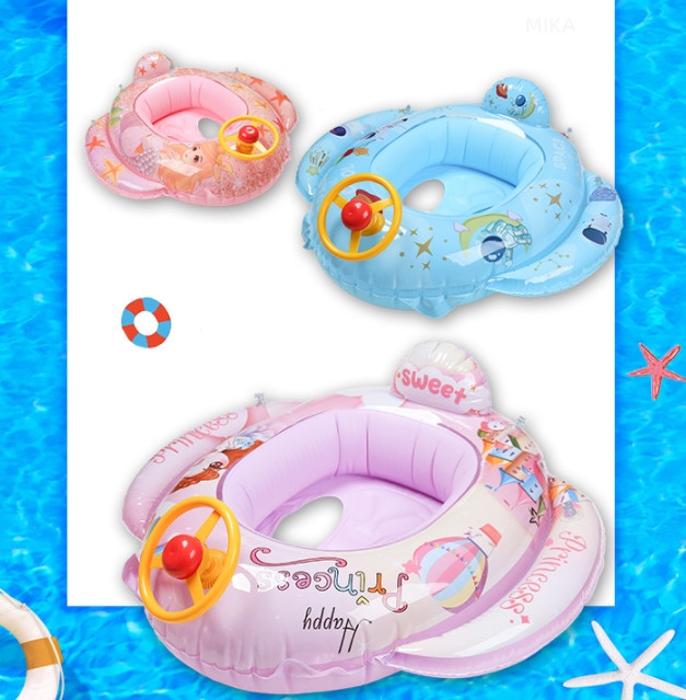 浮き輪 ベビー 子供 うきわ ベビーボート 足入れ 水泳リング 赤ちゃん 座付き 車の形 海水浴 ビーチ 4色