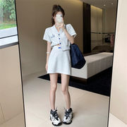 2022夏INS★ファッション　韓国風　ゆったり    デザイン    カーディガン＋スカート