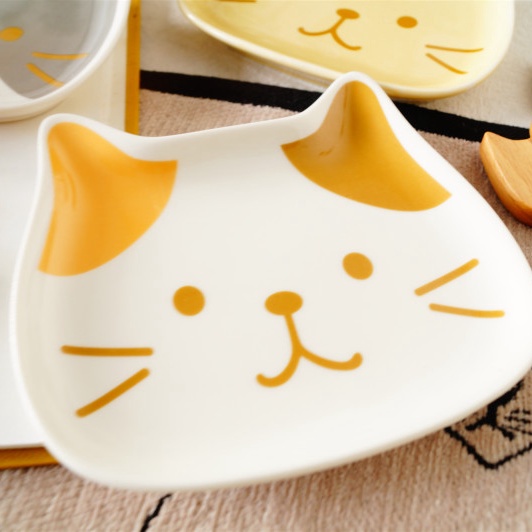 2022春夏新作】 小皿 丸皿 プレート 醤油皿 子供 陶器 猫柄 ネコ柄 食器 SNIFF JAPAN ペット雑貨＆ハンドメイド  問屋・仕入れ・卸・卸売の専門【仕入れならNETSEA】