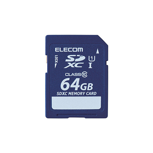 エレコム SDXCカード/データ復旧サービス付/Class10/64GB MF-FSD06