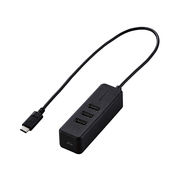 エレコム USB Type C ハブ/USB2.0/USB-Aメス3ポート/PD対応Typ