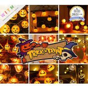 ハロウィン飾り LED ライト Halloween限定 装飾 かぼちゃ お化け コウモリ 電飾 吊り下げ 電池式 室内