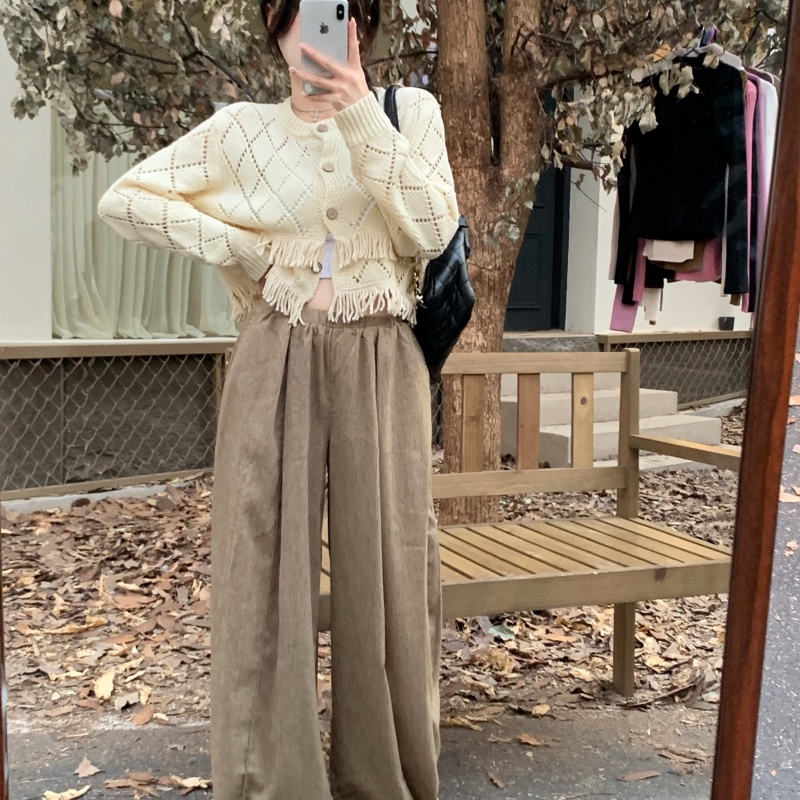 GROWN ファンシーニットカーディガン ニットパンツ セット GROWN ファンシーニットカーディガン ニットパンツ セット 韓国