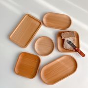 【秋冬新作】 小皿 丸皿 プレート 醤油皿 子供 木製 無地 食器