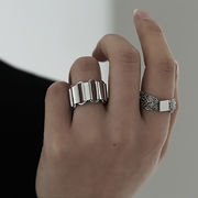 指輪 リング 真鍮 brass シルバー ロジウム  silver ◆メール便対応可◆