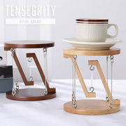 玩具 テンセグリティ ミニテーブル ベージュ 木製