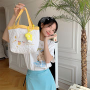 ミニトートバッグ　エコバッグ　収納バッグ　かわいい　デザイン　刺繍　韓国ファッション