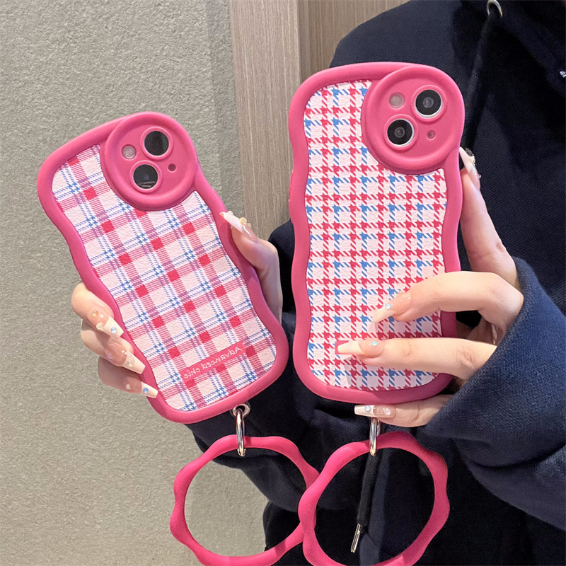 新入荷 スマホケース★ iPhone14ケース 可愛い韓国風 iPhoneケース ストラップ付き ファッション 落下防止