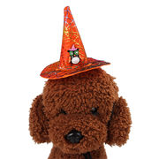 激安 ペット帽子 犬用猫用仮装帽子 大中小型犬/猫ハロウィンHalloween 魔女帽子カボチャ 蝙蝠フクロウ