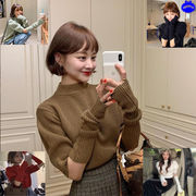 レディース服　韓国風　春秋　デザイン感　優しい　セーター　ニット　袖分離　5色展開