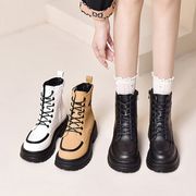 【秋冬新品】 韓国ファッション レディース ショートブーツ  厚底    合わせやすい