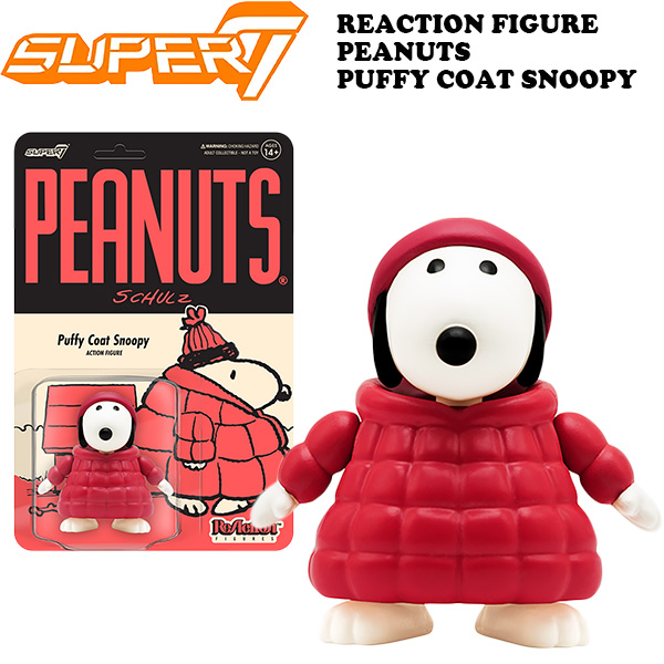 SUPER 7 REACTION FIGURE PEANUTS PUFFY COAT SNOOPY 【スヌーピー