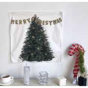 2022新作  ファッション   クリスマスツリー 壁掛け   背景 写真用毛布   タペストリー