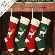 クリスマスソックス トナカイ ギフトソックス 靴下 プレゼント入れ  飾り ビッグサイズ ギフト