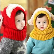 秋冬防寒・子供用毛糸の帽子・5色・キャップ・暖かく・日系帽・ファッション