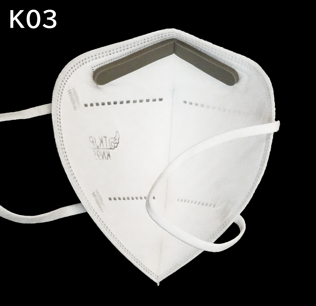 K03】スポンジ付き 気密性増強タイプ TKJP KN95 マスク 5層構造