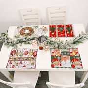 新品★クリスマスお祝い飾り★DIY素材クリスマステーブルクロス  テーブルの装飾★店のウィンドウ 家庭装飾