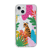 BOOGIE WOOGIE オーロラケース for iPhone 14 Tiger 背面カ