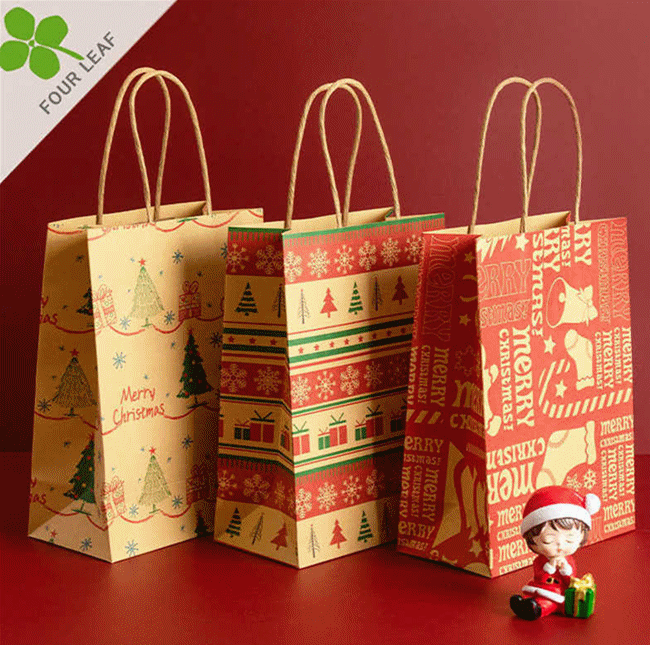 Christmas 包装袋 ラッピング袋 クリスマス袋 紙袋 プレゼント用 ギフト用 クリスマス用品