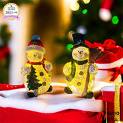 クリスマス飾り ツリー  チュア マイクロ クリスマスツリートナカイ 雪だるま 卓上置物 ガーデン飾り