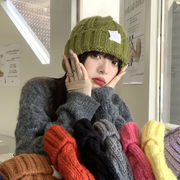 秋冬防寒・大人用毛糸の帽子・12色・キャップ・暖かく・ニット帽・日系帽・ファッション
