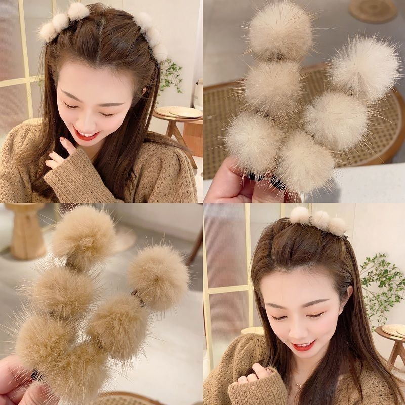 レディース キッズ ヘアピン ふわもこ ヘアクリップ フェイクファー