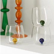 グラス ギャザリングパチンコ デザインセンス 耐熱 冷たい飲み物カップ 水カップ ジュースカップ 果物皿