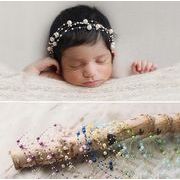 人気 子供服 撮影服  新しいスタイル  ベビー 髪飾り 撮影道具誕生日珍珠　赤ちゃん 8色