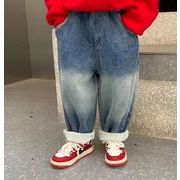 韓国風子供服  子供服デニム パンツ ボトムス ズボン ジーパン ストレート  カジュアル 厚手  キッズ服