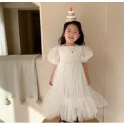 韓国子供服  子供服 ベビー服 レーススカート誕生日 半袖 女の子　おしゃれ  ワンピース キッズ服