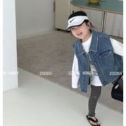 2023春夏 韓国子供服 子供服  ベスト  キッズ服 女の子 ジャケット ベビー服 デニムコート