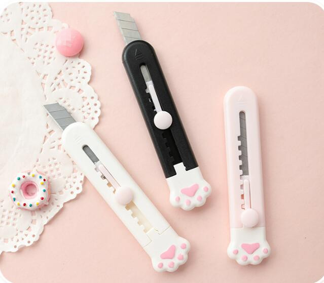 ピンク ペーパーナイフ スリムデザイン ステーショナリー 文房具 かわいいペーパーナイフ 手芸 文具