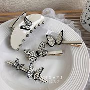 バンスクリップ　ヘアピン　ヘアアクセサリー　ヘアクリップ　韓国ファッション　蝶々　高級感