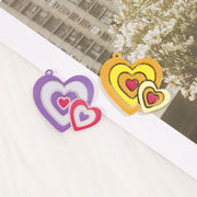 アクリルチャーム ヘアアクセサリーパーツ デコパーツ DIY素材 手作りアクセサリーパーツ  手芸材料